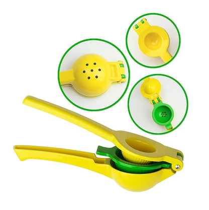 2Pcs Lemon Squeezer and Zester Grater Set, Citrus Juicer, Hand Press, Easy to Use, Ideal for Parmesan Cheese Grater, Lemon and Ginger Zester