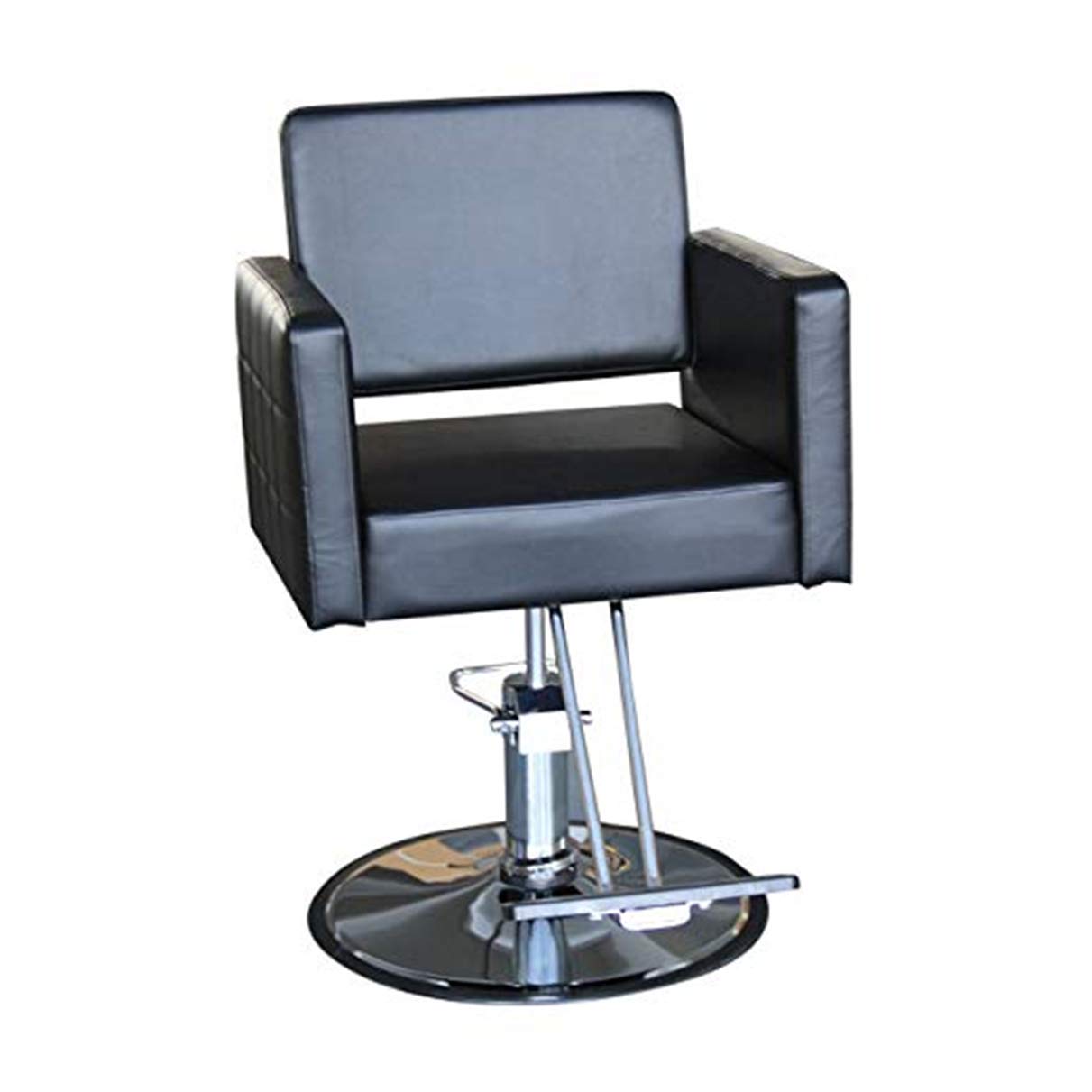 Funnylife Vintage Black Round Base Spa Salon Barber Chair