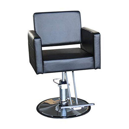 Funnylife Vintage Black Round Base Spa Salon Barber Chair