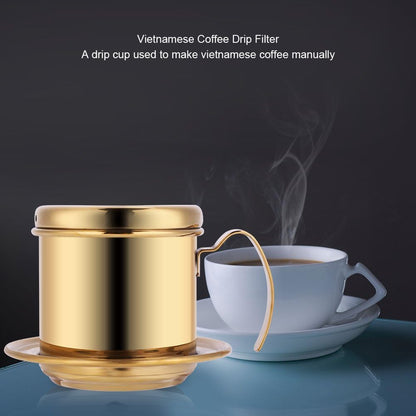 Stainless Steel Vietnamese Coffee Maker Filters, Drip Coffee Filter Pot, Single Serving Cup for Coffee Lovers