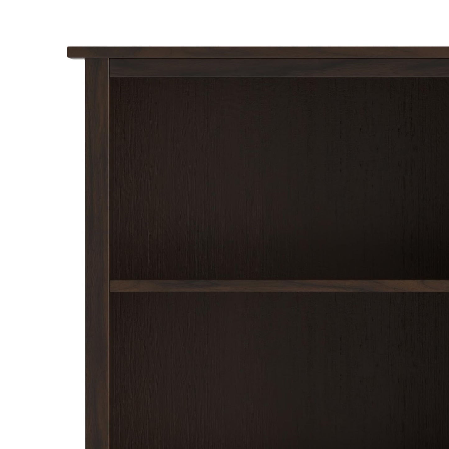 SIMPLIHOME Warm Shaker Bookcase - 72 inch Tall 5-Shelf Solid Wood Bookshelf in Tobacco Brown, Transitional Storage for Living Room, Study Room or Office with Adjustable Shelves and Tapered Legs