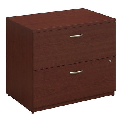Bush Furniture Series C Lateral File Cabinet in Mahogany