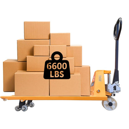 KT-PJ685 6600LBS/3000KG 27 Inch Hand Hydraulic Pump Pallet Jack Manual Forklift Lift Hand Pallet Truck for Warehouse, Manufacturing and Retail (27 INCH)