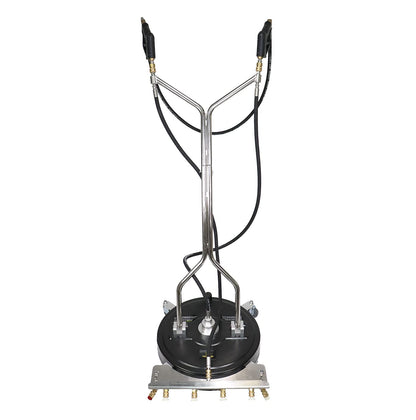 Erie Tools 20" Polypropylene Surface Cleaner with Wheels, 4 Nozzle Spray Bar, Side Nozzles Front Spray Bar, Dual Trigger Guns, Wheels, 4000 PSI 4 GPM