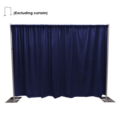 Pipe and Drape Adjustable Uprights, Crossbars,Bases & Hangers - Drape Systems for Backdrops, Trade Shows, Events, Photo Booths and Decorations by CITNAMOR (10' Tall x 10' Wide Kit)