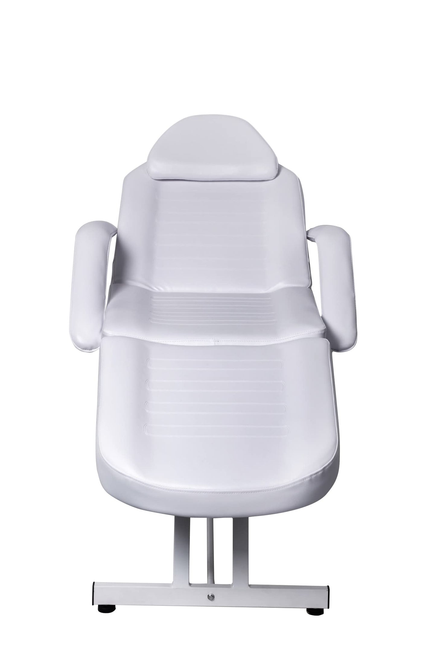 Salonsunny White Beauty Facial Tabel Bed Chair Professional Massage Adjustable Tattoo Chair Salon Bed with Hydraulic Stool