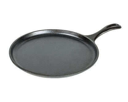 Lodge Cast Iron Griddle and Hot Handle Holder, 10.5", Black/Red