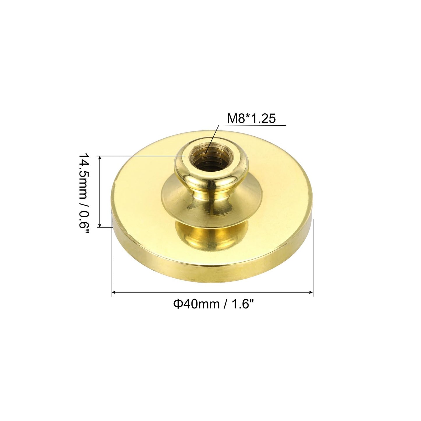 PATIKIL 40mm Blank Wax Seal Stamp, 3 Pack Round Sealing Wax Stamp Vintage Retro Brass Head for Envelope Invitation Cards