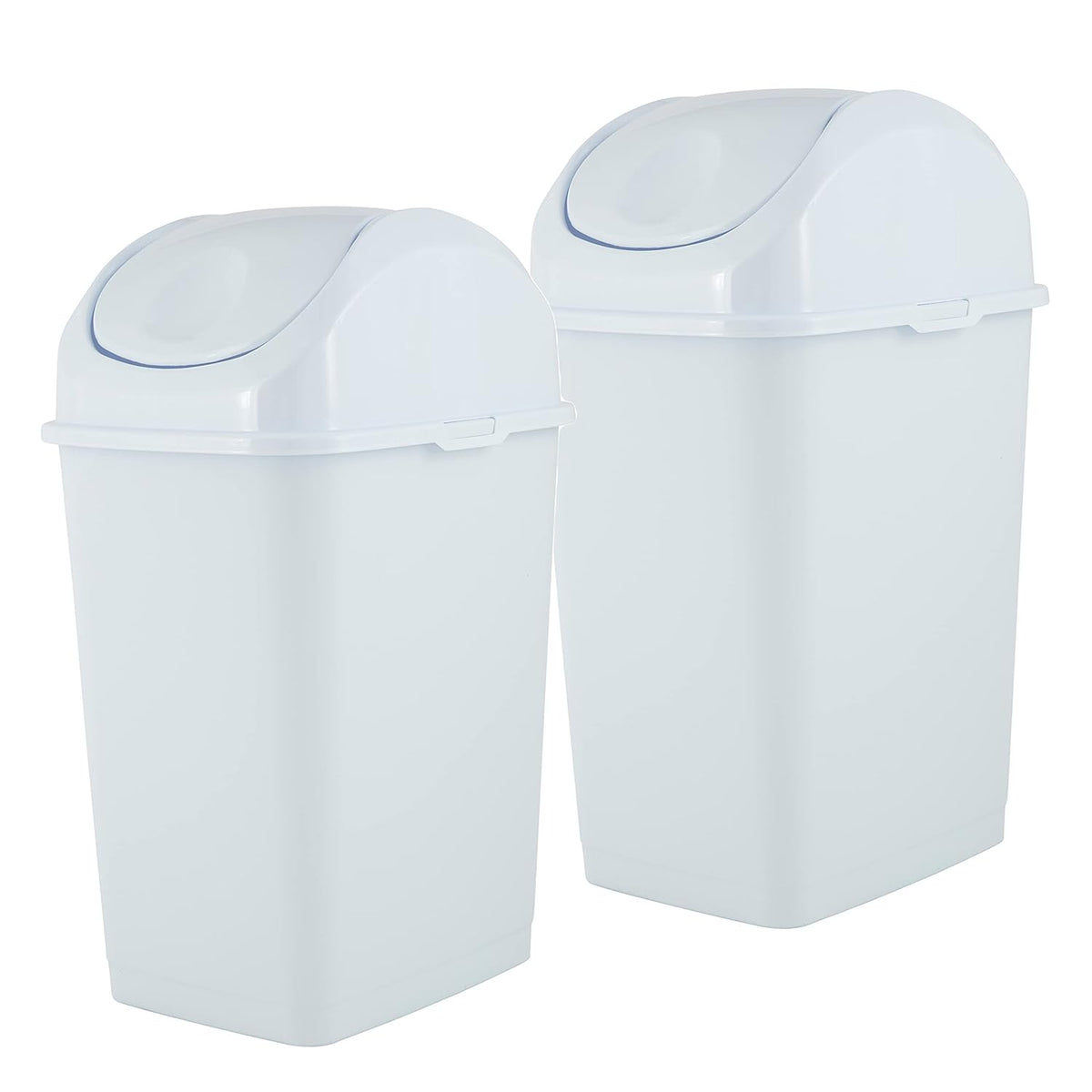 Superio Mini Desktop Trash Can, Portable Plastic Garbage Can for Countertop, Bathroom, Compact Waste Bin 5L