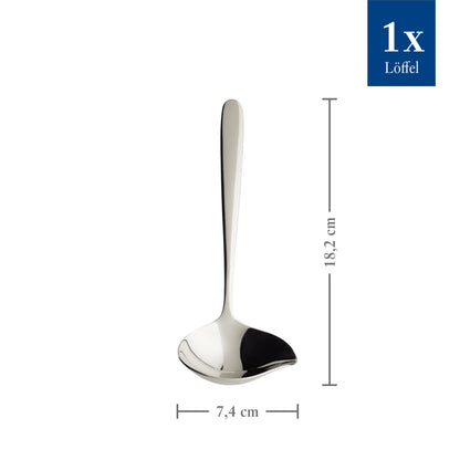 Villeroy & Boch Daily Line Small Gravy/Sauce Boat Ladle, 7 x 3 x 1.75 in