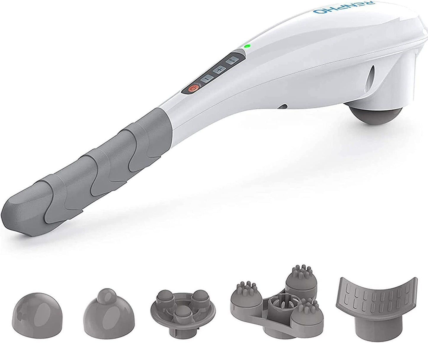 RENPHO Rechargeable Handheld Back Massager, Cordless Electric Neck Massage Tool for Shoulder, Foot, Leg, Calf, Gifts for Women and Men