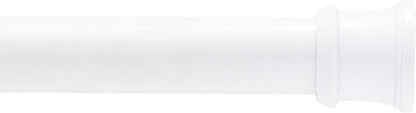 Kenney KN609C/10 Twist & Fit No Tools Camlock Tension Shower Curtain Rod, 42-72" Adjustable Length, White