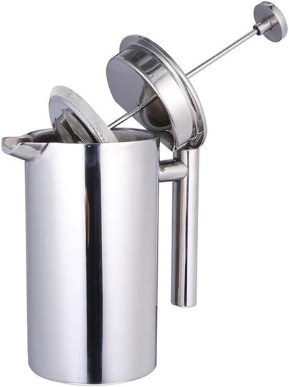 Stainless Steel French Press Coffee Maker, 800ml Easy Clean Tea Pot with Filter - axGear