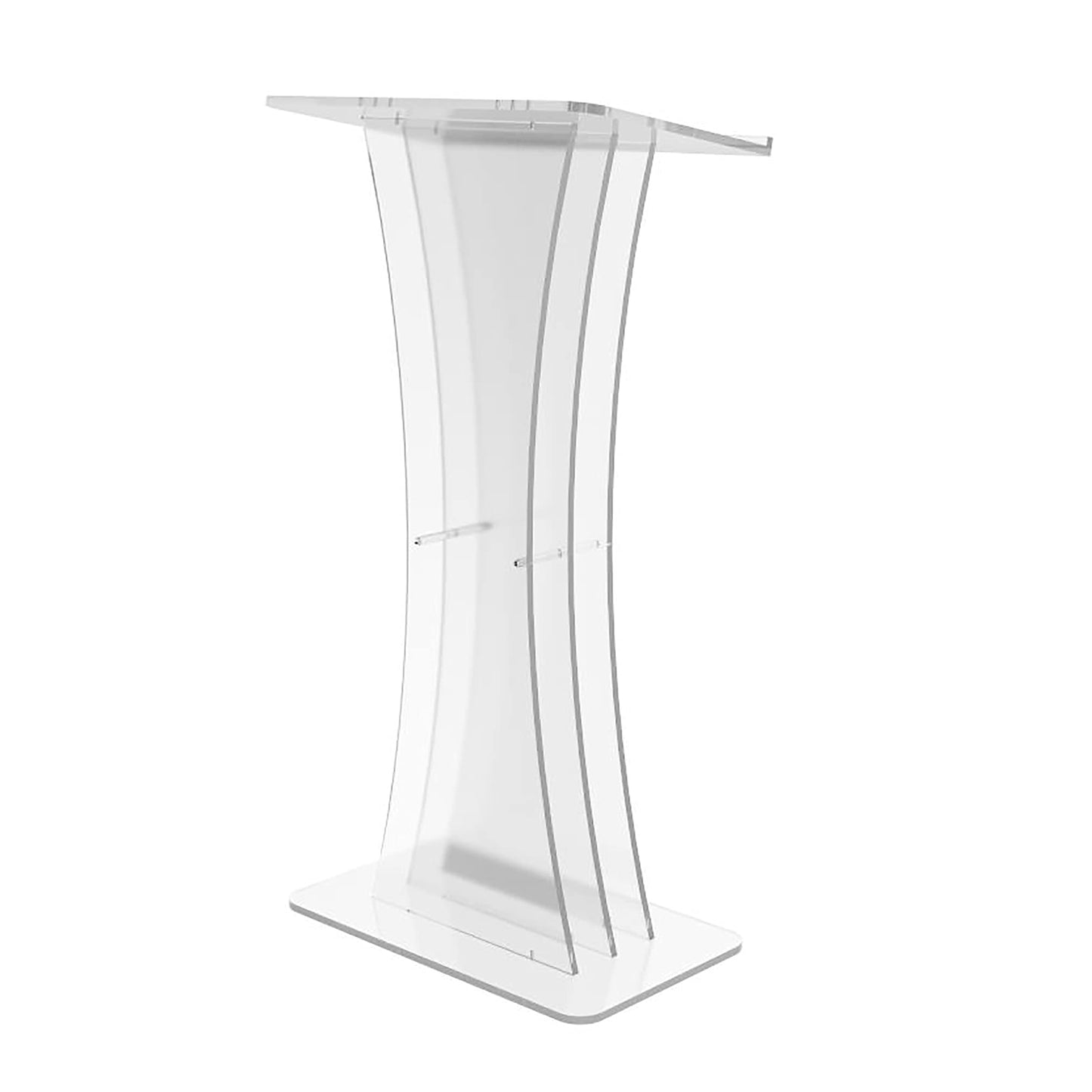 FixtureDisplays® Clear Acrylic Lucite Podium Pulpit Lectern 1803-3