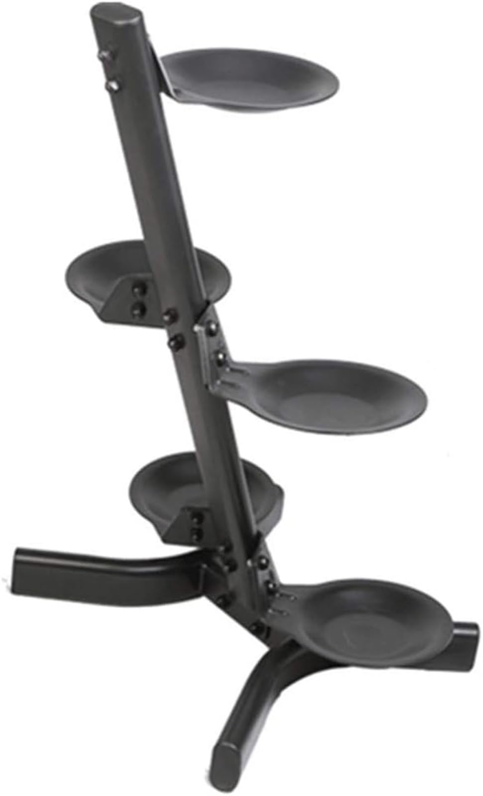 ZYMEN Private Training Gym Kettlebell Rack Kettlebell Medicine Ball Storage Rack High Load-Bearing Tray, Small Footprint Dumbbell Racks (Color : Black, Size : 42 * 39 * 73cm)