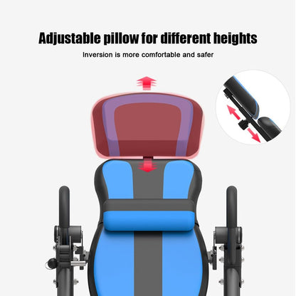MAgiLL Premium Inversion Table with Removable Head Pillow & Lumbar Support Pad, Heavy Duty - up to 330 lbs