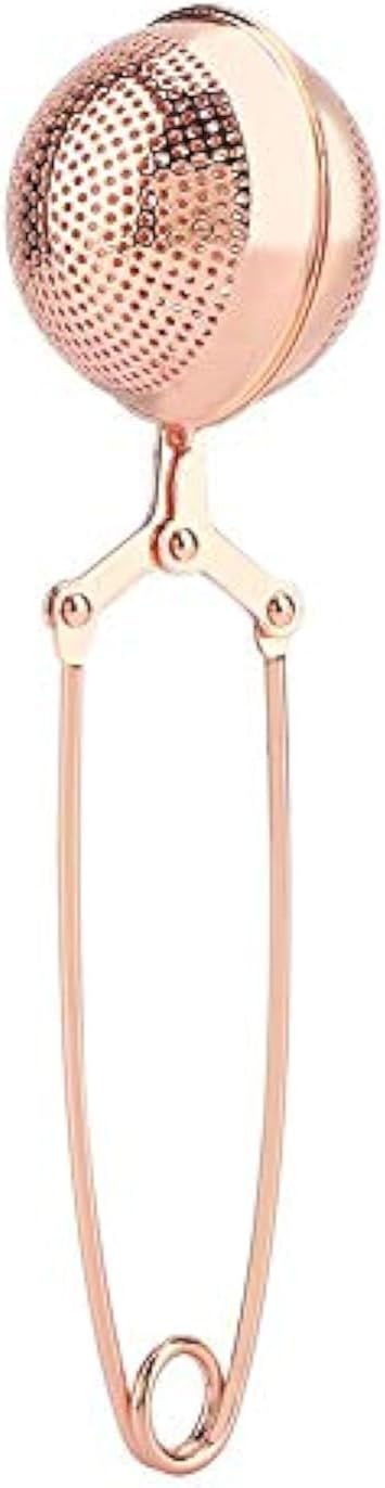 Snap Tea Strainer with Handle, Stainless Steel Mesh Tea Infuser for Loose Tea Filter and Pincer