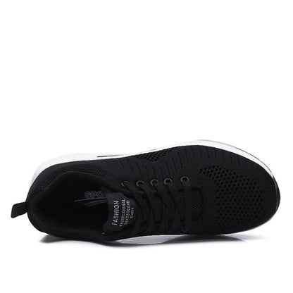 FLARUT Running Shoes Womens Lightweight Fashion Sport Sneakers Casual Walking Athletic Non Slip(Black, EU40)