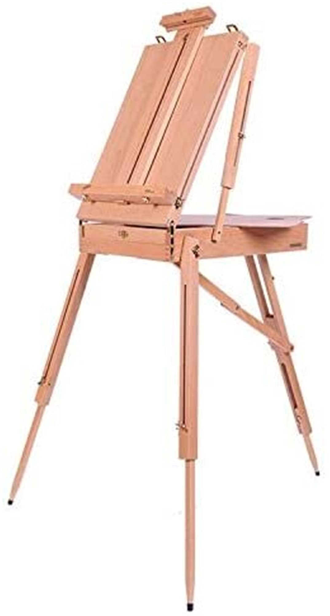 ERoomQ Easel Artist Easel Portable Oil Painting Box Solid Wood Sketch Easel Beech Wood Drawing Board Excellent Stability and Practicality Exhibit
