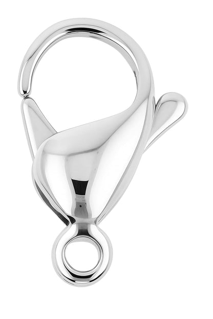 Mandala Crafts 9mm Stainless Steel Lobster Clasps for Jewelry Making - 100 PCs SS Lobster Claw Clasps with Jump Rings Jewelry Findings Kit for Necklaces Bracelets Charms Fasteners