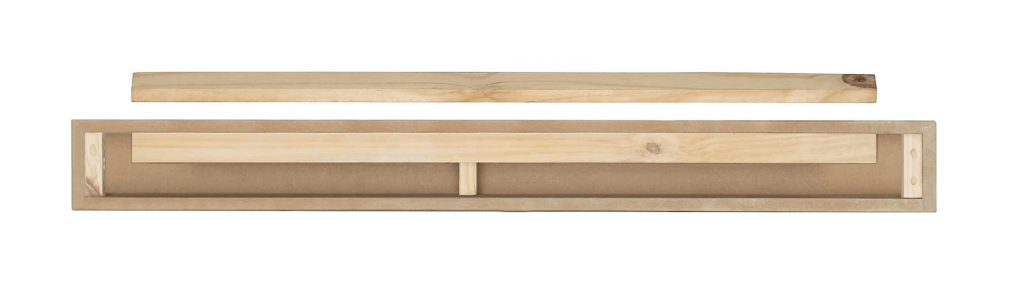 Pearl Mantels ARYB48612 Premium Grade A MDF White mantel shelf, Crisp White paint, 48"L x 9"D x 5"H, The perfect compliment to your hearth and home