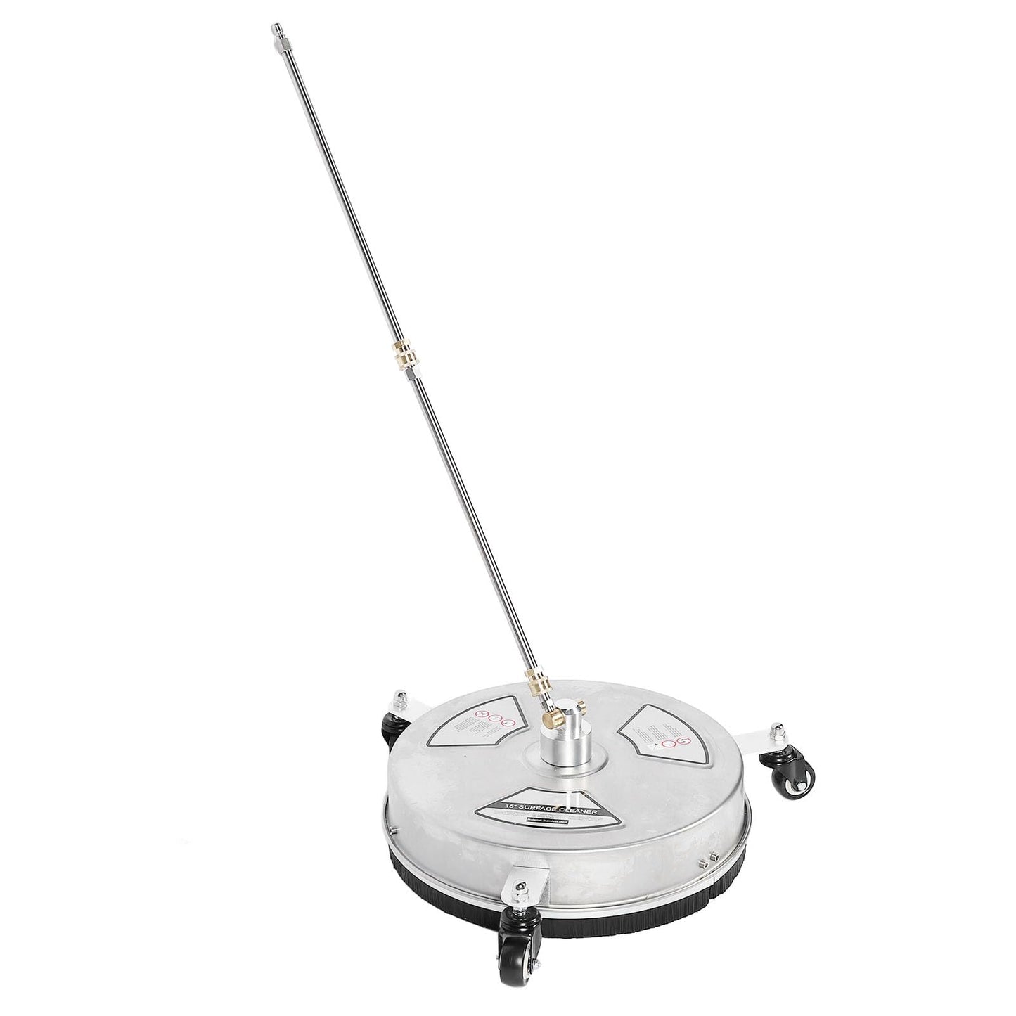 Cosiki 15 Pressure Washer Surface Cleaner, Stainless Steel Power Washer Accessory, 4 Wheels Cleaner with 1 4 Quick Connect Interface, Ideal for Driveways, Sidewalks, Patios & Decks,