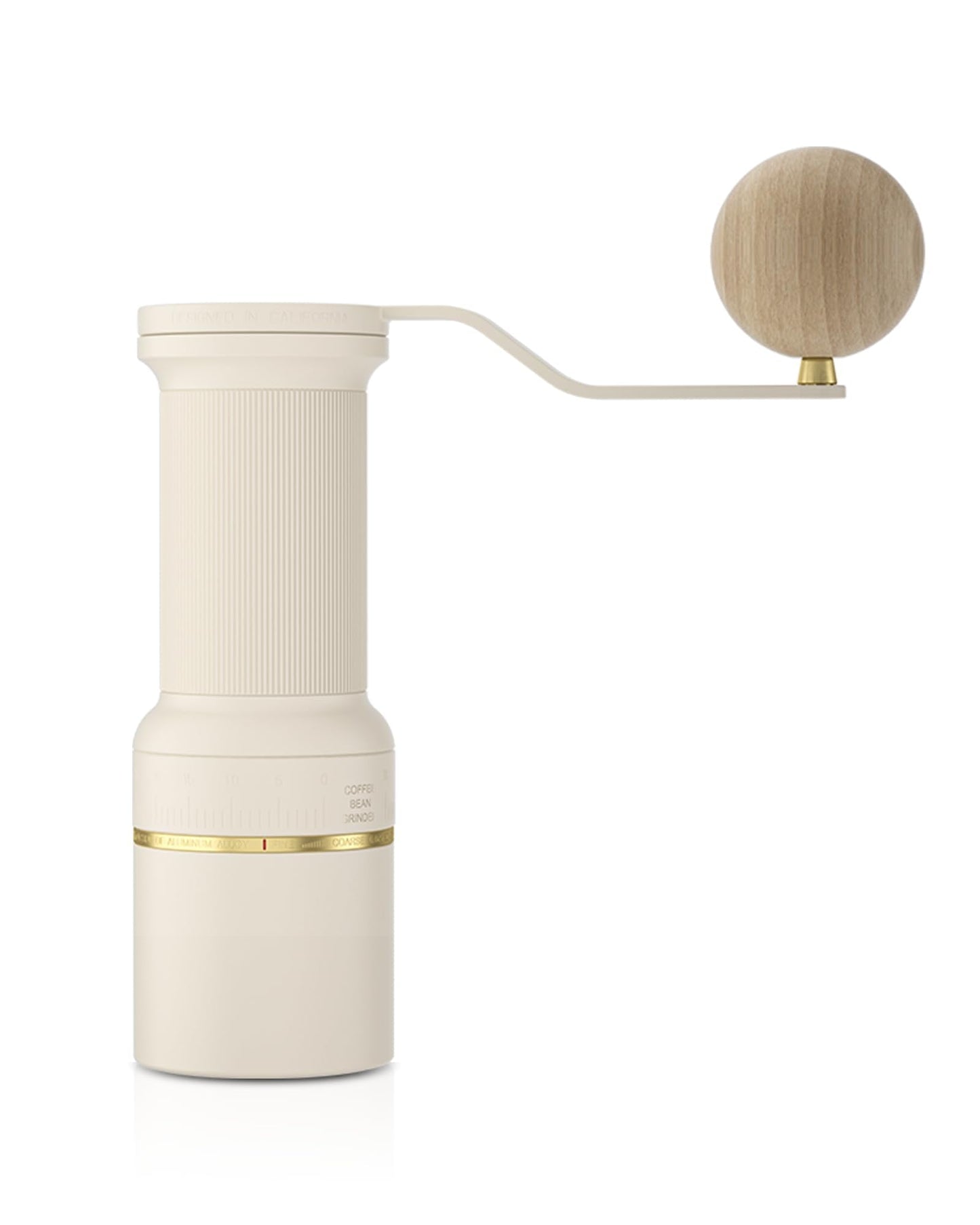 Cocinare ESSENCE GO B38 Ultra Manual Coffee Grinder – with Carrying Case Hand Grinder Capacity 30g, GhostEdge Ultra Burr & 80 Grind Settings, Perfect for Pour-over, Espresso, Cold Brew (Vintage White)