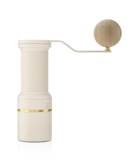 Cocinare ESSENCE GO B38 Ultra Manual Coffee Grinder – with Carrying Case Hand Grinder Capacity 30g, GhostEdge Ultra Burr & 80 Grind Settings, Perfect for Pour-over, Espresso, Cold Brew (Vintage White)