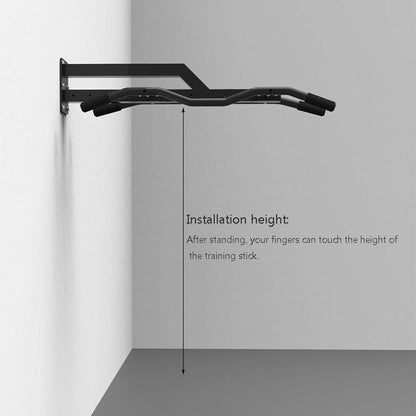 JDXQBLD Pull-Up Bars Wall-mounted Horizontal Bar, Corridor Heavy Fitness Equipment, Elastic Band Pull-up Training Station, Load 300kg, 2 Styles