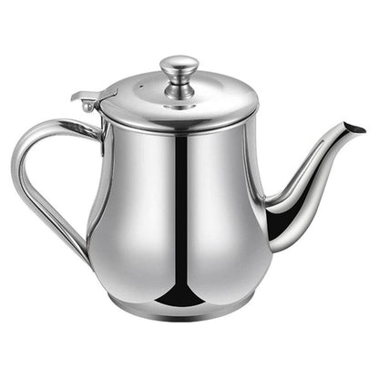 Yardwe Stainless Steel Oil Filter Pot 32Oz with Fine Mesh Strainer and Long Spout for Kitchen Oil Storage and Grease Container with Handle