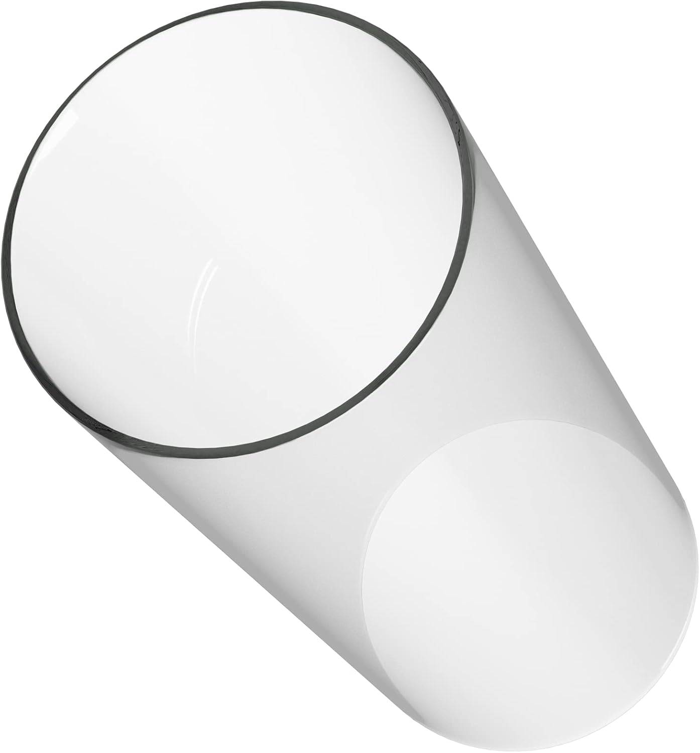 Hurricane Candle Holder - Bottomless Open Ended Cylindrical Glass Lamp Shade - 3" x 4"