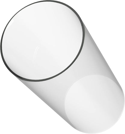 Hurricane Candle Holder - Bottomless Open Ended Cylindrical Glass Lamp Shade - 3" x 4"