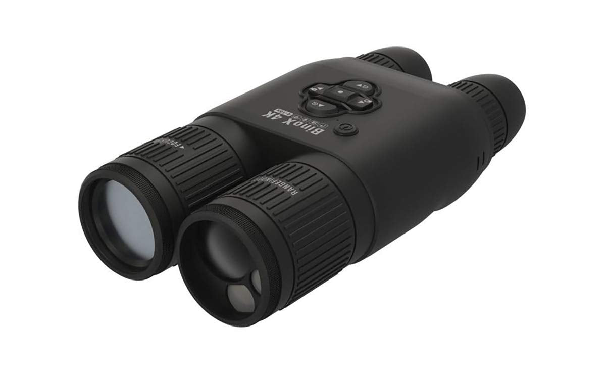 ATN Binox 4K 4-16X Smart Ultra HD Day/Night Hunting Binoculars w/Built-in Laser Rangefinder, Video Record, Wi-Fi, E-Compass, 16hrs+ Battery Power