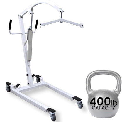 Vive Hydraulic Patient Lift for Home Use - Portable, Medical Patient Transfer Lift System - Sit to Stand Lift Assist for Elderly - Floor & Fall Elderly Lift - for Car, Wheelchair, Chair & Bed Transfer