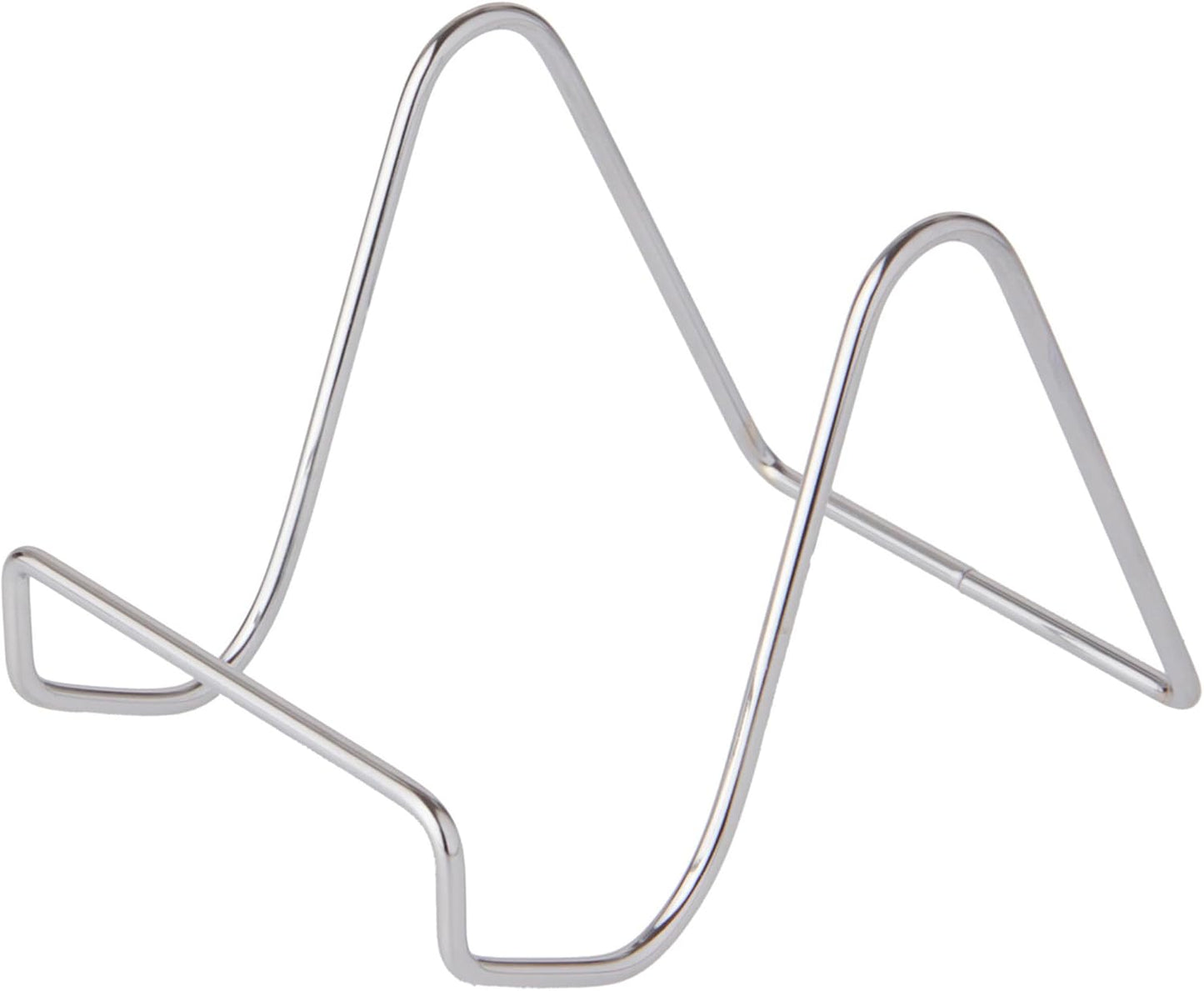 Bard's Plain Silver Wire Easel Stand, 3" H x 3" W x 4.5" D, Pack of 3