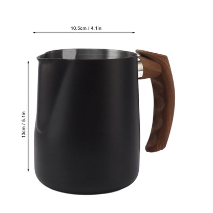 Tomotato Milk Frothing Pitcher, 34oz Barista Steaming Cup with Measurement Scale, Dripless Spout, Ergonomic Handle for Espresso, Cappuccino, Latte Art, Ideal for Home, Cafe, Office Use