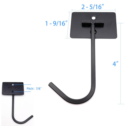 DaylyFav Foldable Banana Hook Under Cabinet Banana Holder Black Metal Counter Oragnizer Space Saving Hangers Self-Adhesive/Screw Mounted Banana Holder Stand for Kitchen RV Small Space Solutions