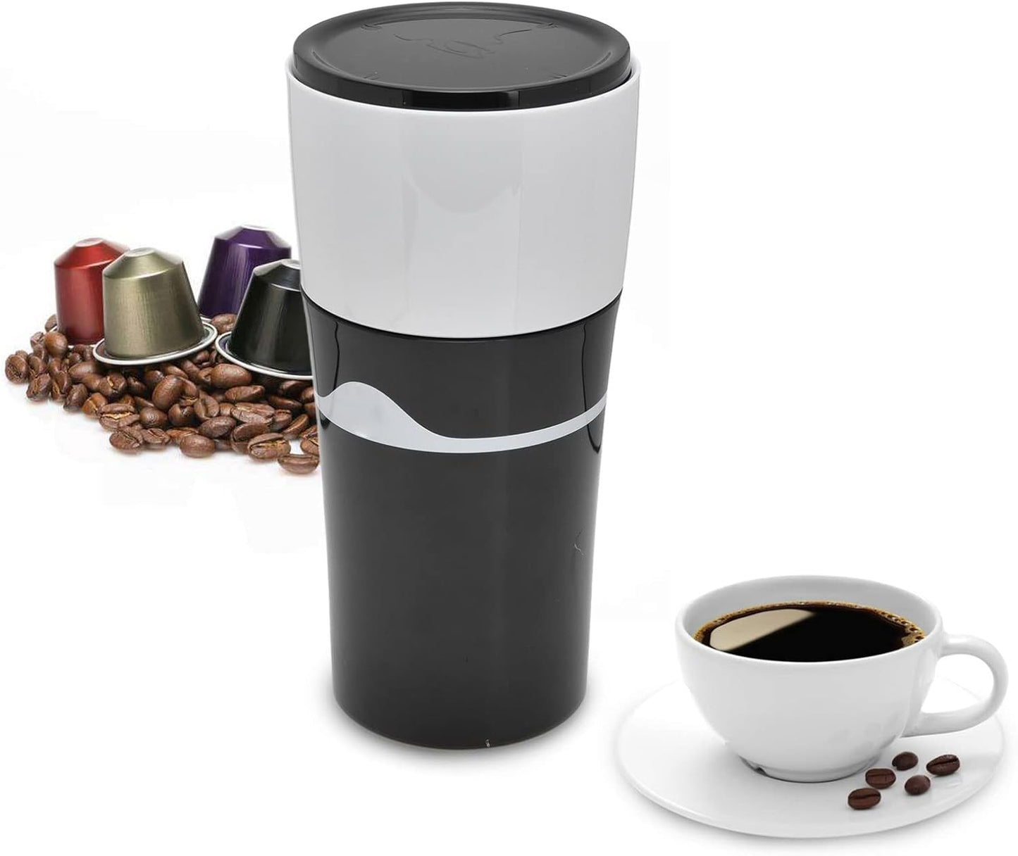 TOPINCN Coffee Maker, Outdoor Coffee Pot Machine, Cold Brew Travel Drip Filter Coffee Machine, Portable Hand Pour 450Ml