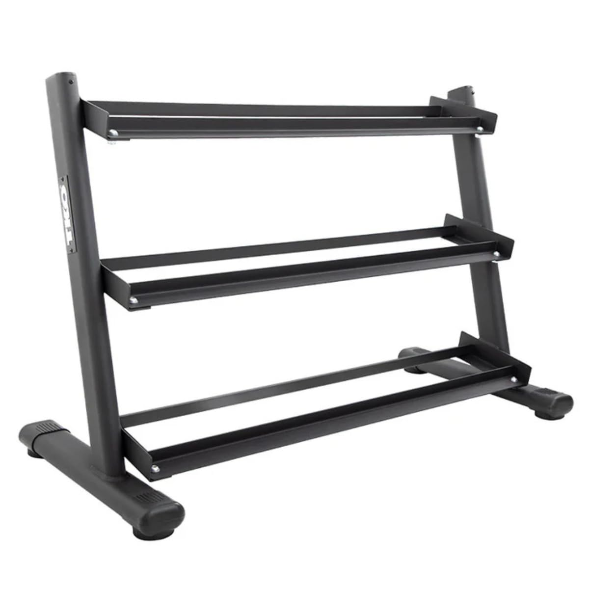 TKO 3-Tier Rail DB Rack Black (Dumbbells Sold Separately)
