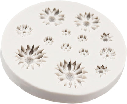 Daisy Flower Fondant Mold, Silicone Molds for Cake Decoration, Cupcake Topper, Chocolate, Gum Paste