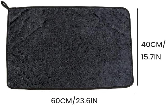 HYCIM 23.62 15.75 Inches, (3pcs) Shiny Microfiber Wipes Bath Shower Cleaning Cloths, X Super Absorbent Microfiber Bath