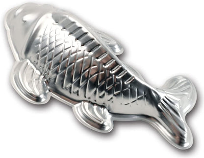 3D Aluminum Alloy Fish-Shaped Cake Mold, Fondant Cake Decoration Bakeware for Carp Cake