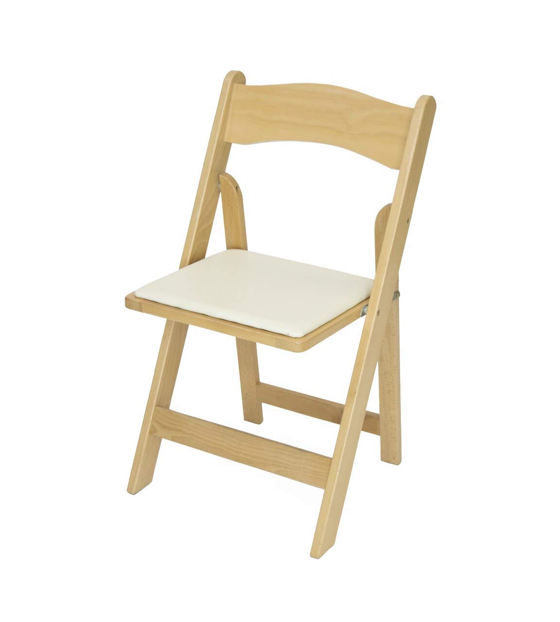 Rhino Series Wood Folding Chair (4 Pack) - Garden & Indoor/Outdoor Use - Perfect for Events, Weddings and Party Rentals - Durable, Storable, and Lightweight (Natural)
