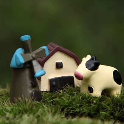 TANOMA 40pcs 9 Scenarios Fairy Garden Figurines Miniature Accessories, Micro Landscape