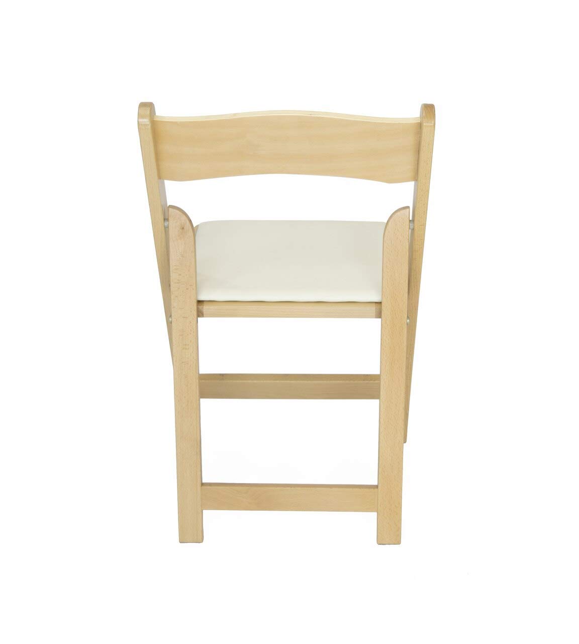 Rhino Series Wood Folding Chair (4 Pack) - Garden & Indoor/Outdoor Use - Perfect for Events, Weddings and Party Rentals - Durable, Storable, and Lightweight (Natural)