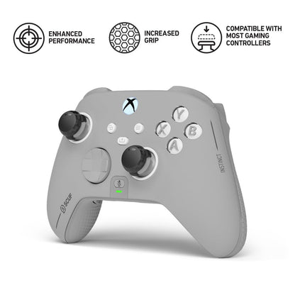SCUF Control Thumbstick Grips - 6 Pack with 2 Bases - Tactic - Joystick Thumb Grips For Xbox One and Xbox Series X & S, PS4, PS5, Nintendo Switch Pro Controller - Black