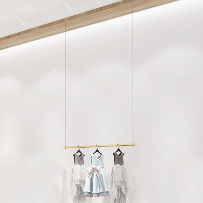 KYTGFH Clothes Rack, Height Adjustable Display Rack, Clothing Store, Ceiling Clothes Rack, Wedding Dress, Hanging Shelf, Wall Hanger, Commercial Room Organizer, Shelf,B,100cm