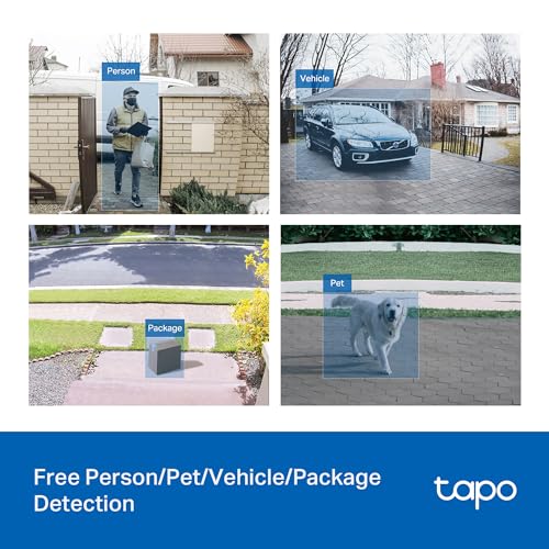 Tapo Smart Video Wireless Doorbell Camera - 2K, 160° Ultra-Wide View, Up to 180 Days Battery, Alexa, Google Assistant Compatible, Free AI Person Detection, IP54, SD/Cloud Storage, D205