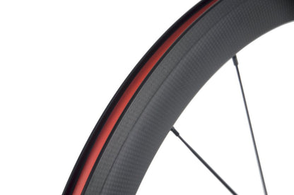 Queen Bike 50mm Carbon Fiber Track Wheel Matte Finish 3K Fixed Gear Wheelset with Cog