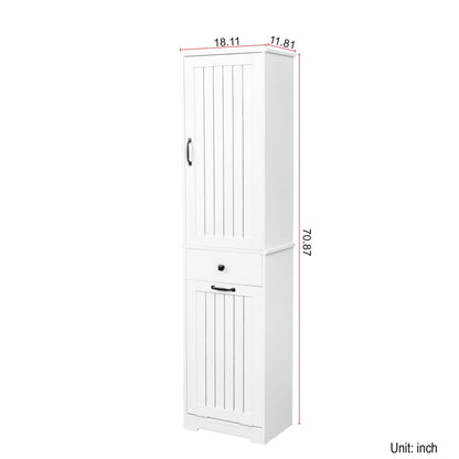 ELEMENT ACE Laundry Cabinet with Storage Shelves and Removable Hamper Baskets